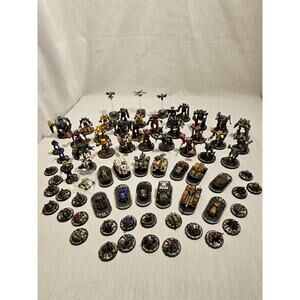 Lot of 74 Wizkids 2003 MechWarrior Figurine Collection, Halo, Mechs, Vehicles